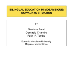 bilingual education in mozambique