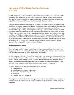 Interpreting Wildlife Habitat from Satellite Images