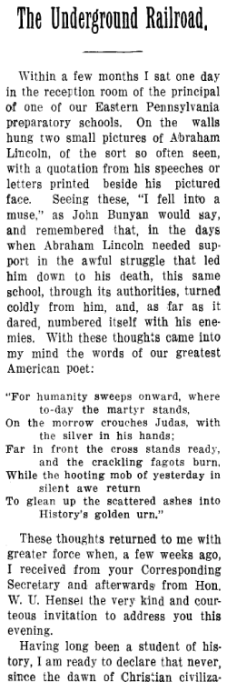 The underground railroad