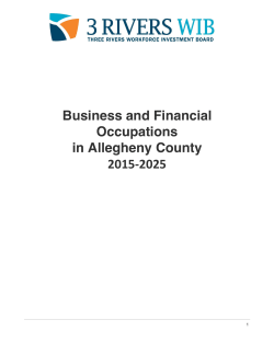 Business and Financial Occupations in Allegheny County 2015-2025