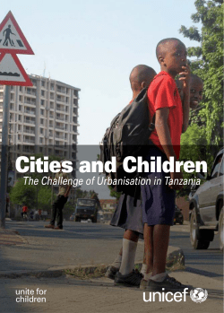 Cities and Children: The Challenge of Urbanisation in