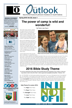 The power of camp is wild and wonderful! 2016 Bible Study Theme
