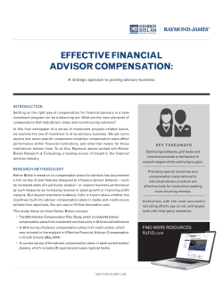 effective financial advisor compensation