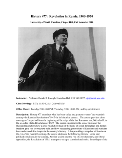 Revolution in Russia, 1900-1930