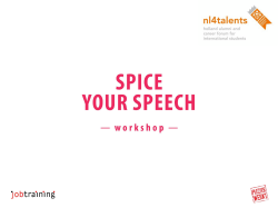 Spice your speech