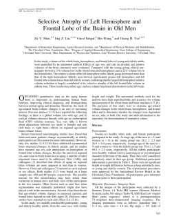 Selective Atrophy of Left Hemisphere and Frontal