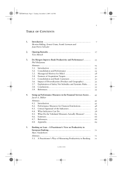 table of contents