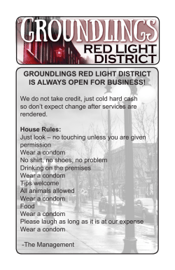 groundlings red light district is always open for business!