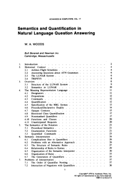 Semantics and Quantification in Natural Language Question