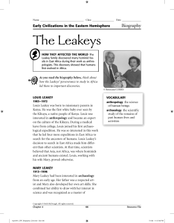 The Leakeys - Mr. Liotta