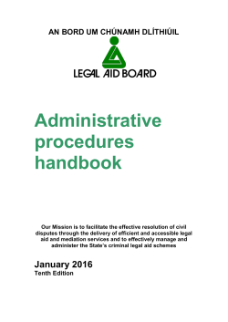 Administrative procedures handbook