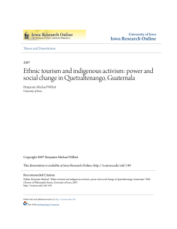 Ethnic tourism and indigenous activism