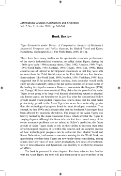 Book Review - Institutions and Economies