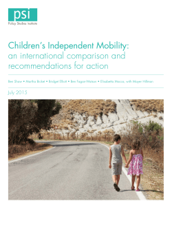 Children`s Independent Mobility