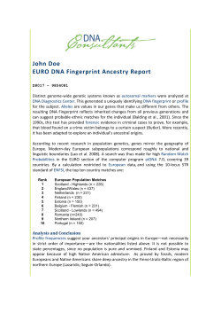 See a sample EURO DNA Fingerprint Plus report here