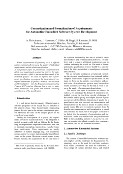 Concretization and Formalization of Requirements for Automotive