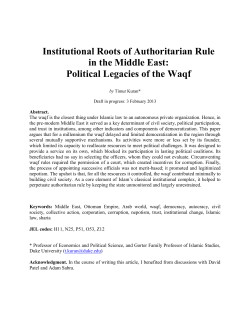 Institutional Roots of Authoritarian Rule in the