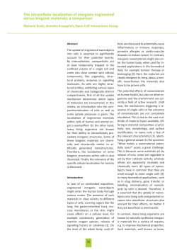 The intracellular localizaƟon of inorganic
