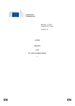 EU Anti-Corruption Report - France 2014