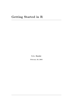 Getting Started in R - Luchsinger Mathematics AG