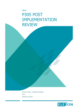 p305 post implementation review