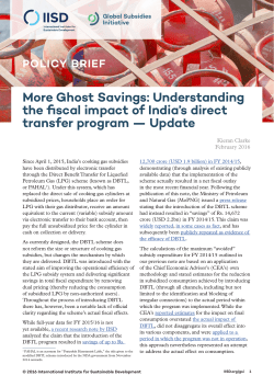Understanding the fiscal impact of India`s direct transfer program