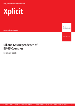 Oil and Gas Dependence of EU-15 Countries