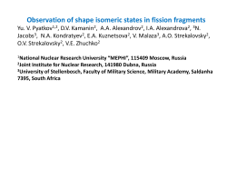 Observation of shape isomeric states in fission fragments