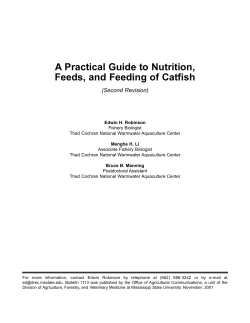 A Practical Guide to Nutrition, Feeds, and Feeding of Catfish