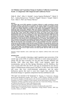 Air Pollution and Vegetation Change in Southern California Coastal