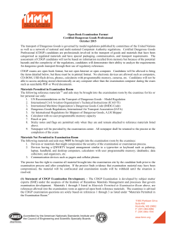 Open book policy - Institute of Hazardous Materials Management