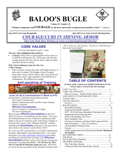 baloo`s bugle - US Scouting Service Project