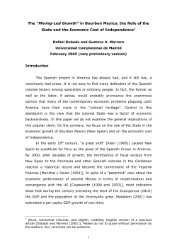 The “Mining-Led Growth” in Bourbon Mexico, the Role of the State