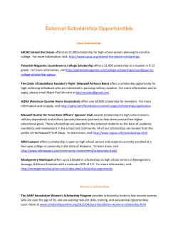 External Scholarship Opportunities