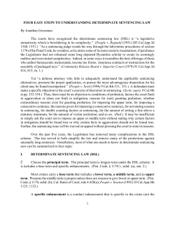 Four Easy Steps To Understanding Determinate Sentencing Law