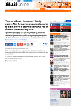 One small step for a man