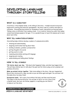 developing language through storytelling