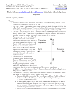 R ound Flat Dynamic Static Character Properties