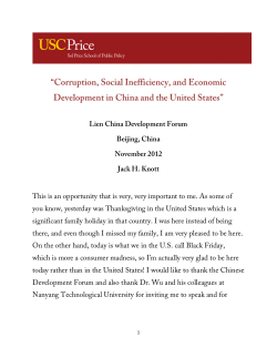 Read full speech - USC Price School of Public Policy