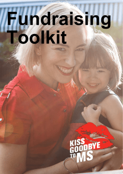 KGTMS Fundraising Toolkit - Kiss Goodbye to MS
