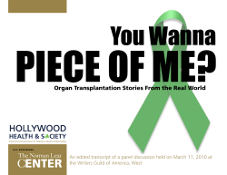 Organ Transplantation Stories From the Real World