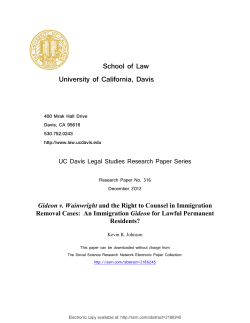 School of Law University of California, Davis