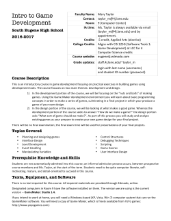 Game Dev - South Eugene High School