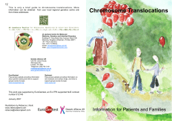 Chromosome Translocations