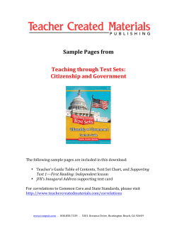 Citizenship and Government - Teacher Created Materials