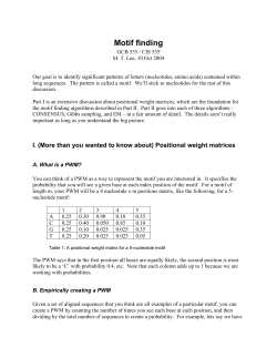 Motif finding