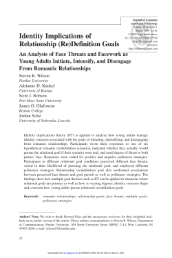 Identity Implications of Relationship (Re)Definition Goals
