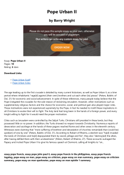 Pope Urban II - Dharma Yoga Center