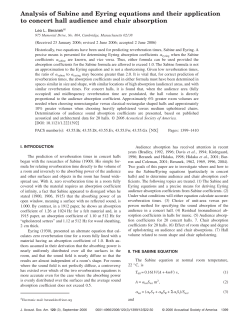 Analysis of Sabine and Eyring equations and
