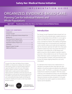Organized, Evidence-Based Care